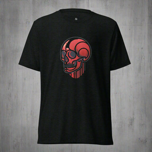 The Red Phantom Tee - FUTURISTIC SKULL STREETWEAR WITH CYBERPUNK EDGE